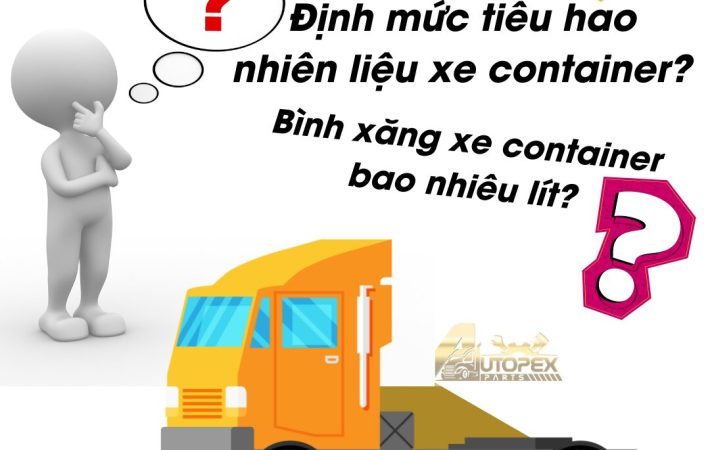 xe container chạy 100km bao nhiêu lít dầu