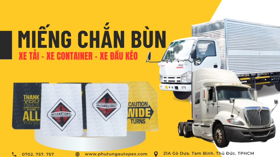 tắm chắn bùn xe tải, xe container, xe đầu kéo