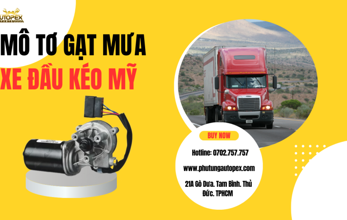 Mô tơ gạt mưa xe đầu kéo Mỹ
